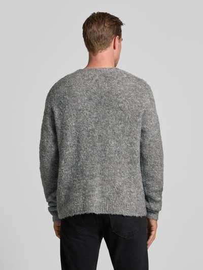 WOODBIRD Strickpullover mit Rundhalsausschnitt Modell 'Kurt' Graphit 5