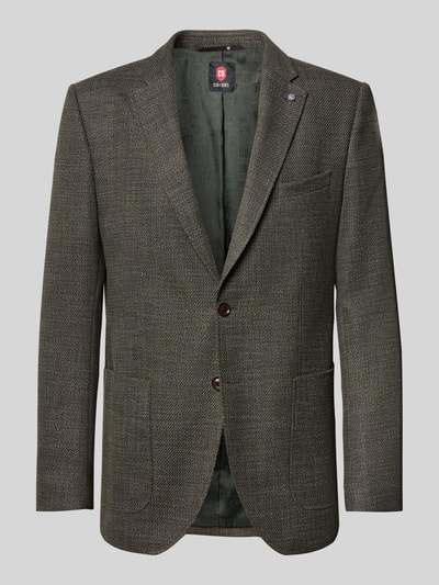 CG - Club of Gents Colbert met reverskraag, model 'Adyson' Groen - 2