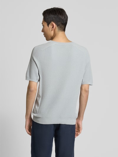 AlphaTauri Gebreide pullover met ribboorden Lichtgrijs - 5