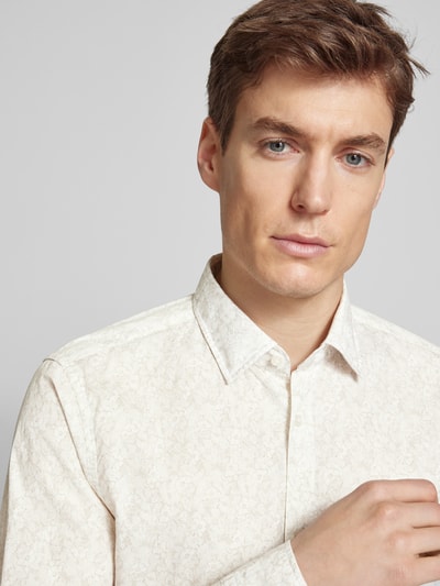 JOOP! Collection Slim Fit Business-Hemd mit Knopfleiste Modell 'Pit' Beige 3