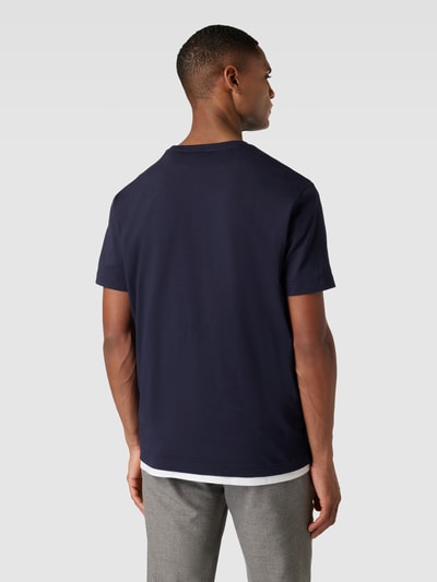 Gant T-shirt met labelprint, model 'ARCHIVE SHIELD' Marineblauw - 5