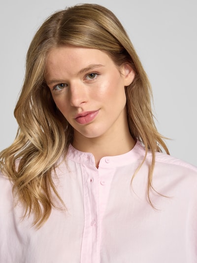 Closed Relaxed Fit Hemdbluse mit Stehkragen Rosa 3