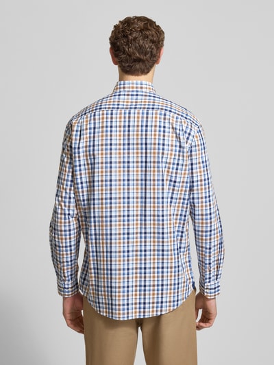 Christian Berg Men Vrijetijdsoverhemd met knoopsluiting Marineblauw - 5