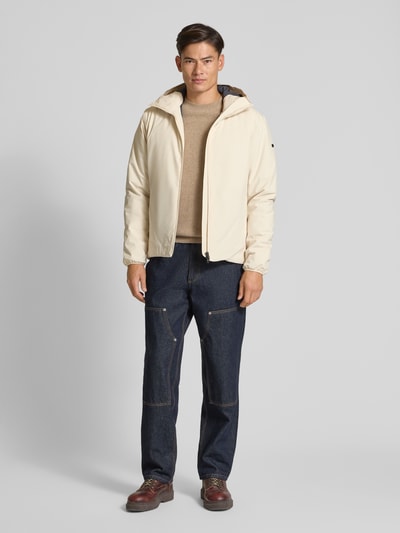 SCANDINAVIAN EDITION Regular Fit Jacke mit Zweiwege-Reißverschluss Modell 'Nimbus' Offwhite 1