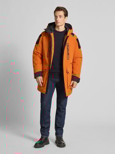 SAVE THE DUCK Jack met logopatch, model 'Kailash' Oranje - 1