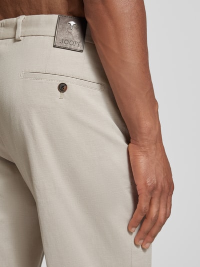 JOOP! Collection Slim Fit Hose mit Bügelfalten Modell 'Hank' Mittelbraun 3