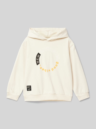 Mayoral Hoodie mit Statement-Print Stein 1