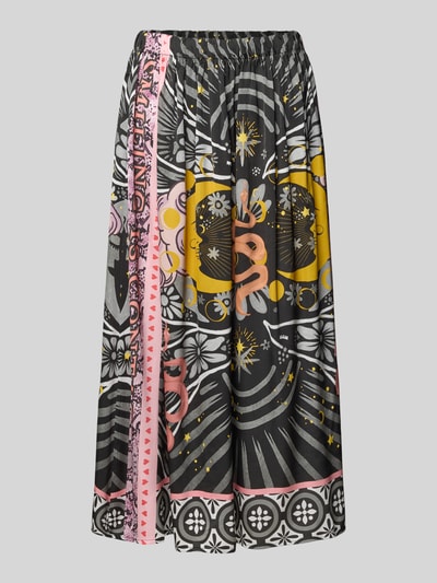 miss goodlife Midirock aus Viskose mit elastischem Bund BLACK 2