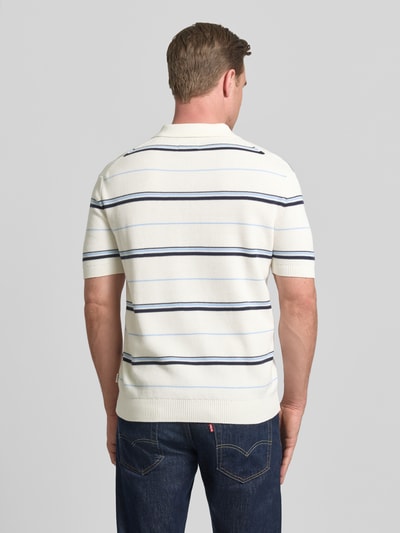 GANT Slim Fit Poloshirt mit Reißverschluss Offwhite 5