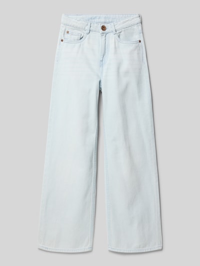 Garcia Straight Fit Jeans mit Label-Details Hellblau 1