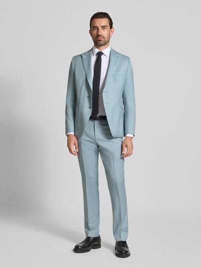 Wilvorst Slim fit pantalon met steekzakken Aquablauw - 1