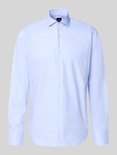 BOSS Regular Fit Businesshemd aus reiner Baumwolle Bleu 2