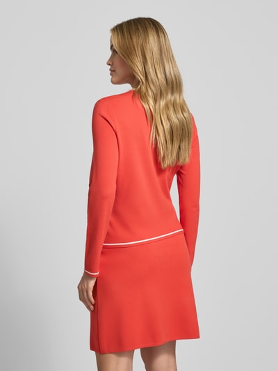 Marc Cain Gebreid jack van viscosemix met ronde hals Rood - 5