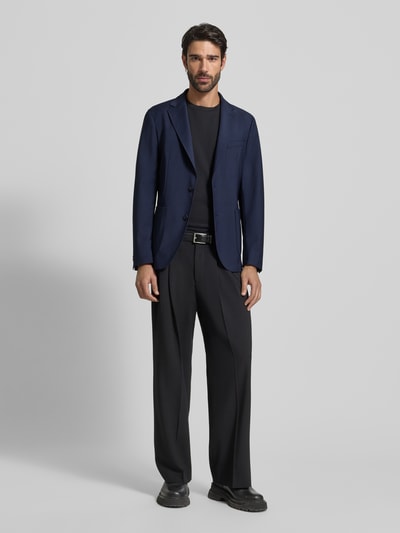 BOSS Regular fit colbert van scheerwolmix, model 'HANRY' Marineblauw - 1