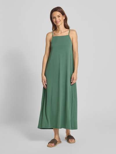 Jake*s Casual Sukienka midi z prostokątnym dekoltem i cienkimi ramiączkami Zielony 4