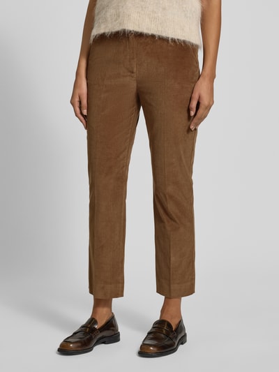 Weekend Max Mara High waist coduroy broek, model 'MARRUCA' Hazelnoot - 4
