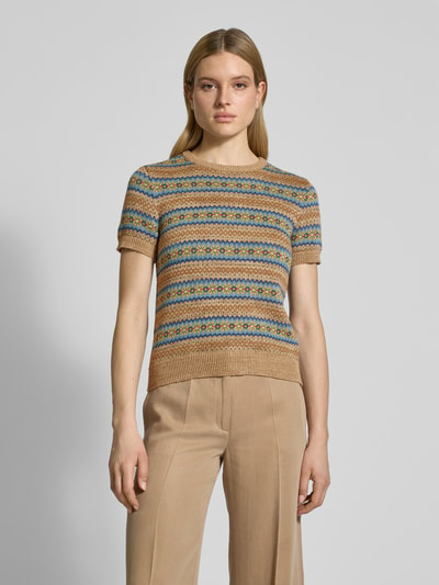 Lauren Ralph Lauren Pullover in kurzärmeligem Design Camel 4