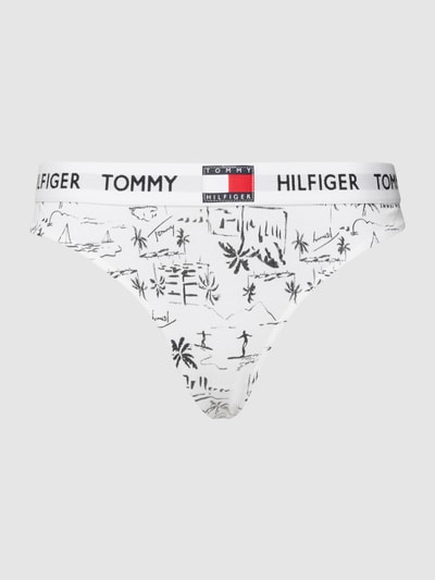 TOMMY HILFIGER String mit Allover-Muster Weiss 2