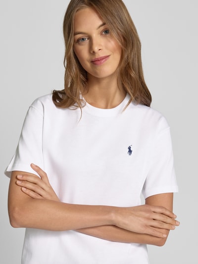 Polo Ralph Lauren T-Shirt mit Label-Stitching Weiss 3