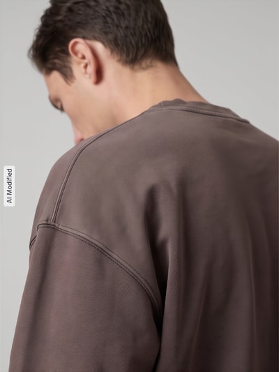ARMEDANGELS Relaxed Fit Sweatshirt aus reiner Baumwolle Modell 'ICONIC Å' Hellbraun 3