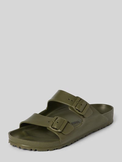 Birkenstock Slides mit Dornschließe Modell 'EVA' Khaki 1