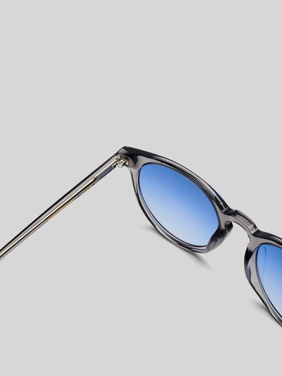 MessyWeekend Runde Sonnenbrille Modell 'NEW DEPP' Hellgrau 5