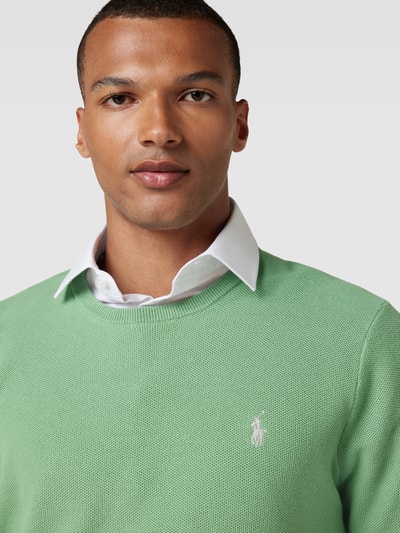 Polo Ralph Lauren Strickpullover mit Logo-Stitching Lind 3