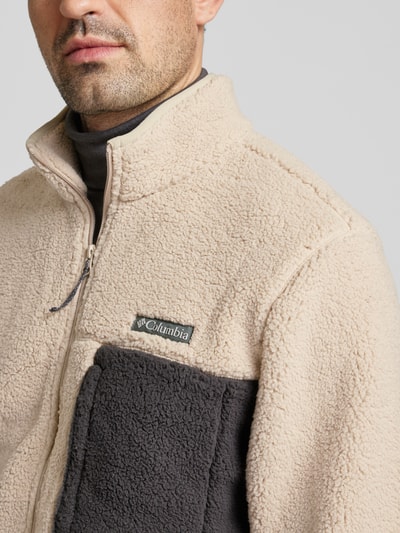 COLUMBIA Sherpa Jacket mit Label-Patch Beige 3