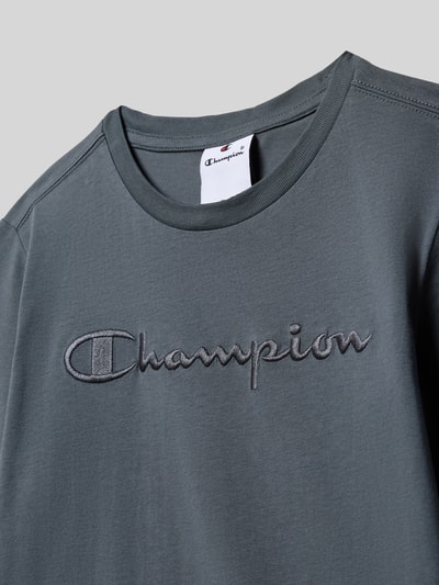 CHAMPION T-shirt met labelstitching Grafiet - 2