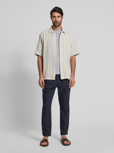 MCNEAL Leinenhose aus Leinen-Mix Marine 1