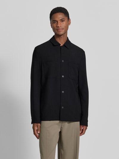 MCNEAL Regular Fit Overshirt mit Brusttaschen Black 4