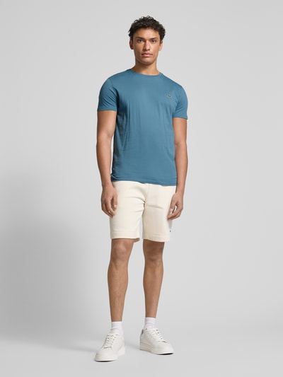 Lacoste T-Shirt mit Rundhalsausschnitt Modell 'Supima' Rauchblau 1