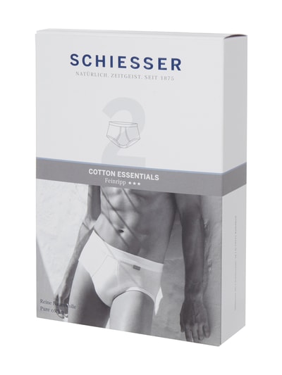 Schiesser Slip im 2er-Pack Weiss 2