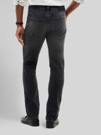 Tommy Hilfiger Slim fit straight jeans van katoenmix model 'DENTON' Antraciet - 5