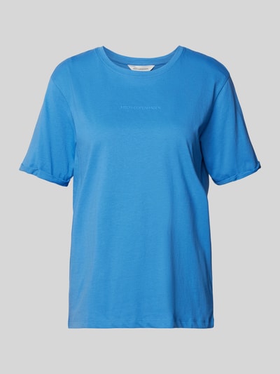 MSCH Copenhagen T-shirt in effen design, model 'Terina' Koningsblauw - 2