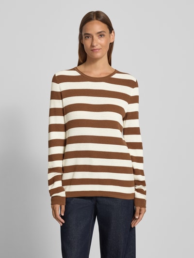 Christian Berg Woman Grof gebreide pullover Cognac - 4