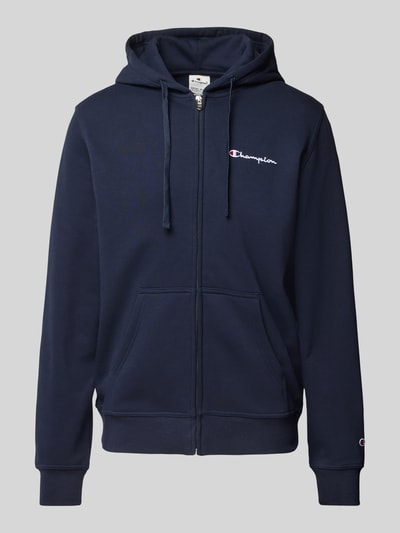 CHAMPION Sweatjacke mit Label-Stitching Marine 2