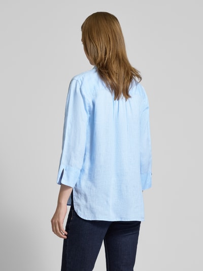 Brax Regular Fit Leinenbluse mit Brusttasche Modell 'Vickie' Hellblau 5