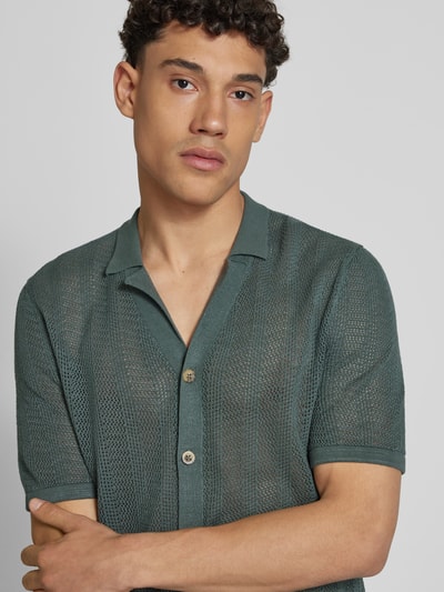 Only & Sons Freizeithemd mit Knopfleiste Modell 'DIEGO' Dunkelgruen 3