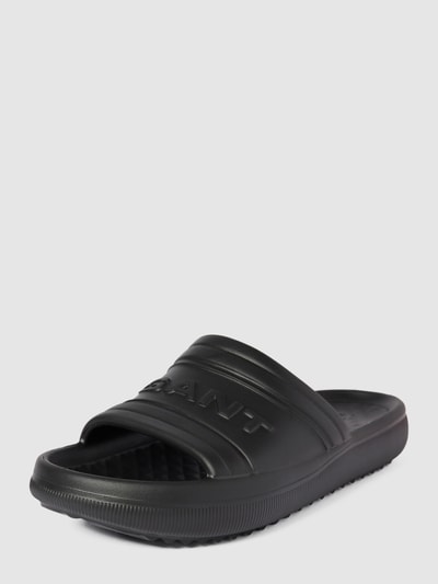 Gant Slides mit Label-Detail Modell 'Gladyn' Black 2