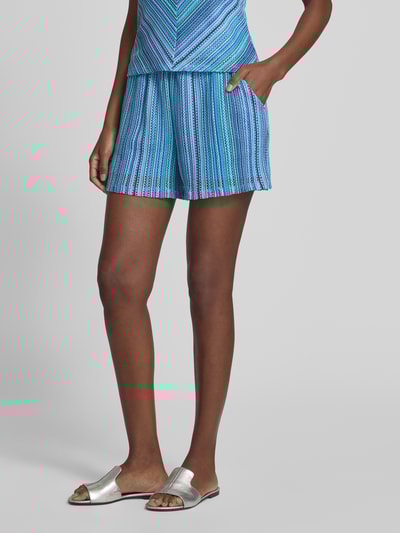 Vero Moda Ausgestellter Mini-Rock mit Allover-Muster Modell 'DEMI' Blau 4
