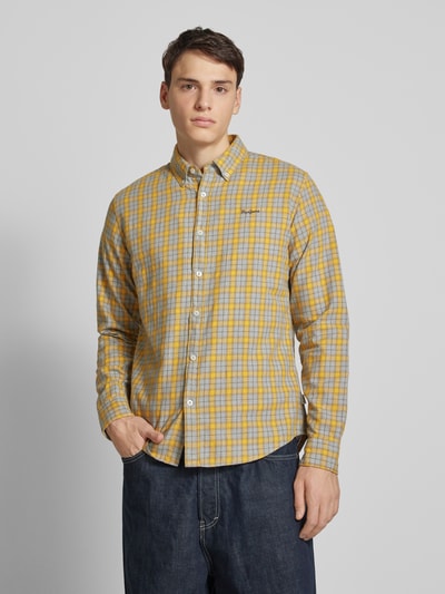 Pepe Jeans Regular Fit Freizeithemd mit Button-Down-Kragen Modell 'ARCHIE' Gelb 4