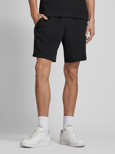 adidas Originals Korte regular fit broek met structuurmotief Zwart - 4