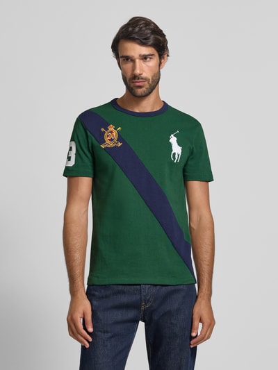 Polo Ralph Lauren T-Shirt mit Label-Stitching Dunkelgruen 4