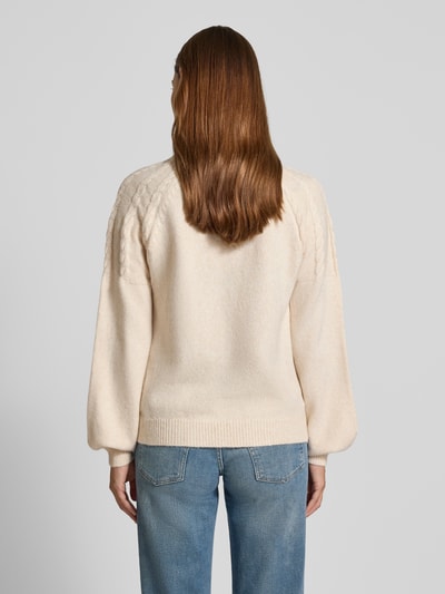 Apricot Strickpullover mit gerippten Abschlüssen Sand 5