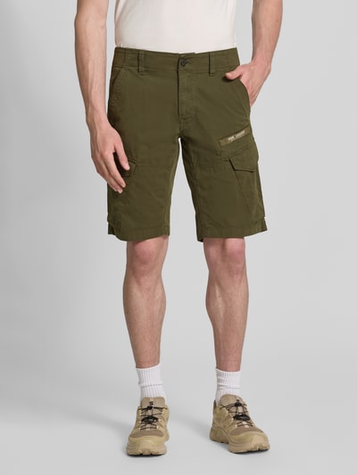 PME Legend Tapered Fit Cargo Bermudas mit Pattentaschen Modell 'Nordrop' Oliv 4