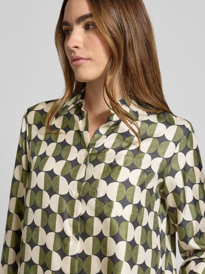 Weekend Max Mara Regular fit overhemdblouse van pure zijde, model 'RIVE' Groen - 3