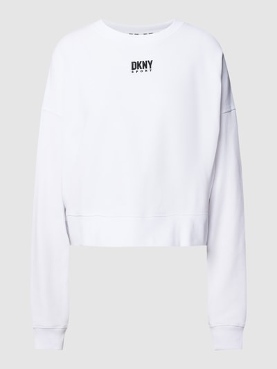 DKNY PERFORMANCE Oversized sweatshirt met logostitching, model 'BALANCE' Wit - 2