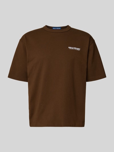 Polo Ralph Lauren T-shirt met labelstitching Middenbruin - 2