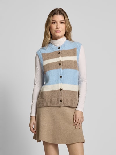 MAERZ Muenchen Cardigan mit Schurwoll-Anteil Hellblau 4